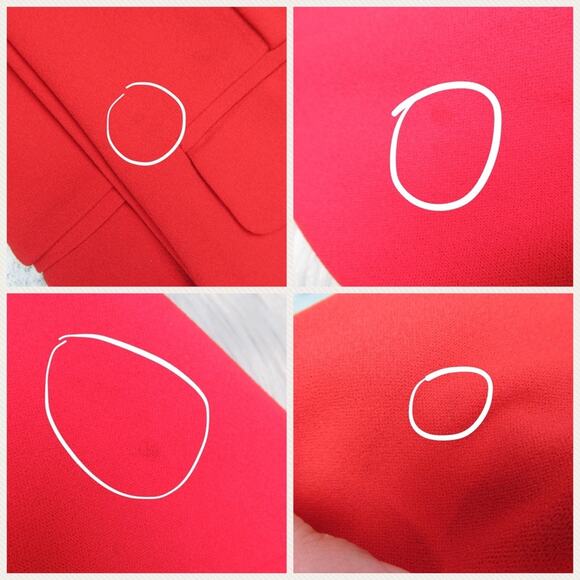 SANCTUARY The Boss Lady Bette Blazer Red Double Breasted Jacket Small Oversized - Picture 10 of 15
